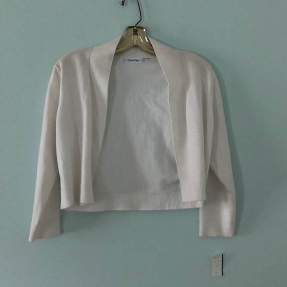 Calvin Klein Sweaters - NWT Calvin Klein Open Cropped Cardigan